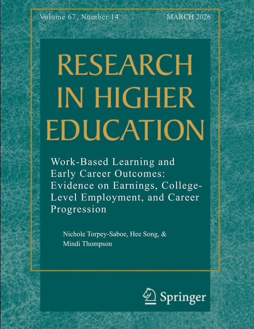 Decorative image of cover of Research in Higher Education journal